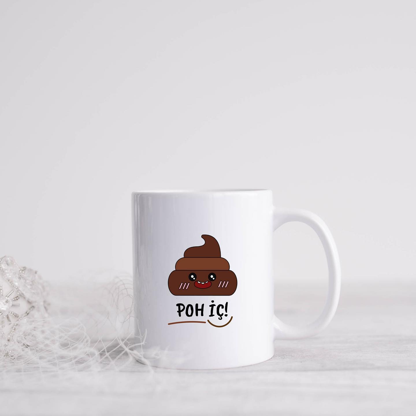 "Poh İç!" Baskılı Kupa