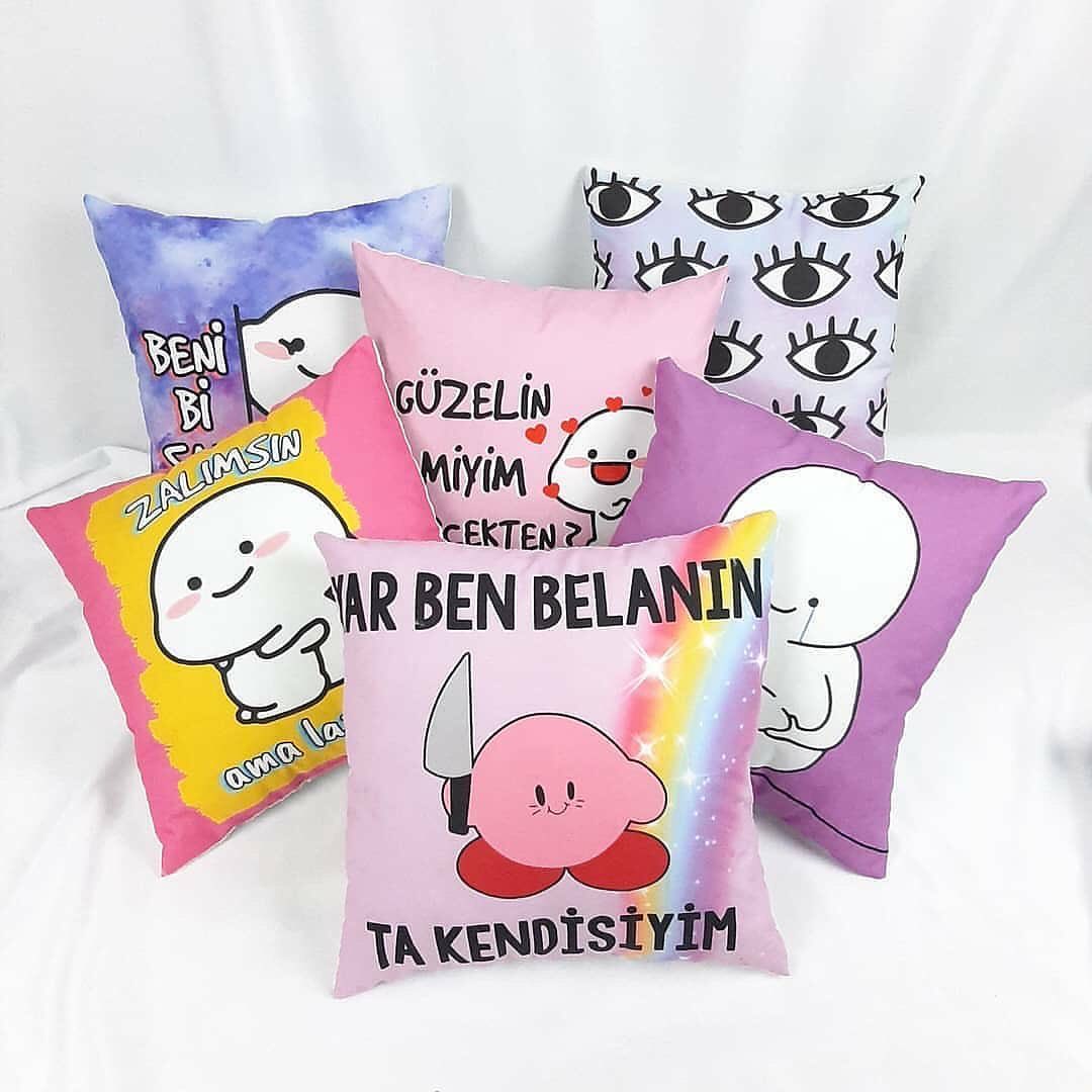 Esprili Baskılı Kırlent
